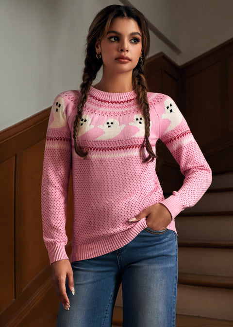 You've Been Ghosted Fair Isle Sweater