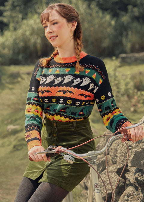 Fright Night Delight Fair Isle Sweater