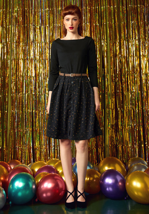 Old Hollywood 3/4 Sleeve Top