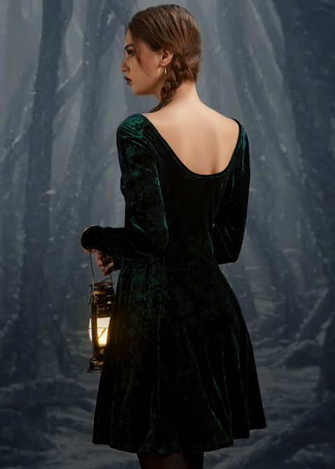 Retro Radiance Fit & Flare Dress