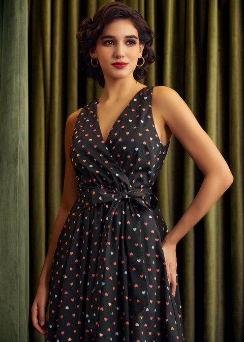 Instant Energy Faux-Wrap Dress