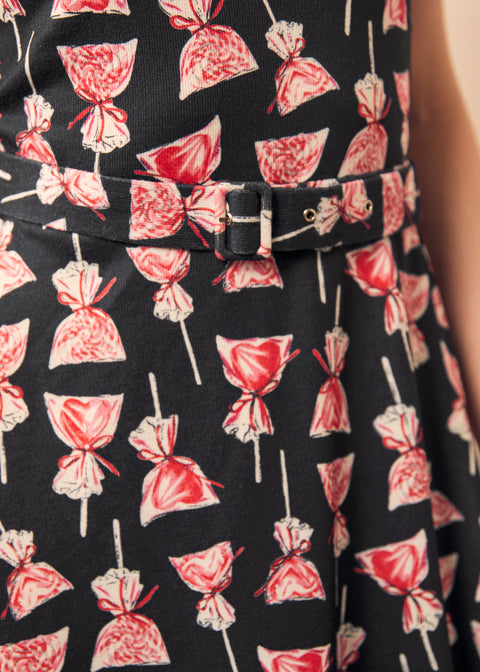 Eclipse Elegance Fit & Flare Dress