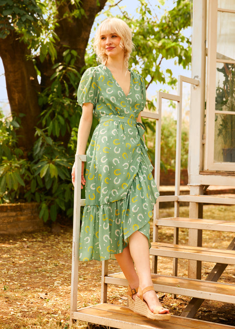 Luck Be a Lady Wrap Dress