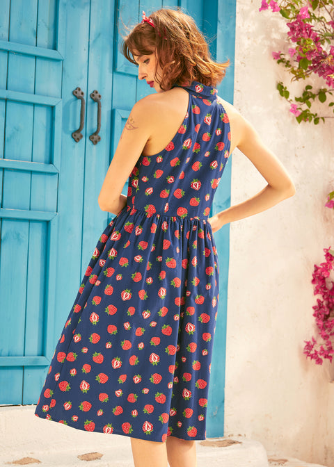 Cutaway Shirt Fit & Flare Dress