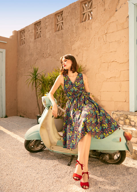 Instant Energy Faux-Wrap Dress