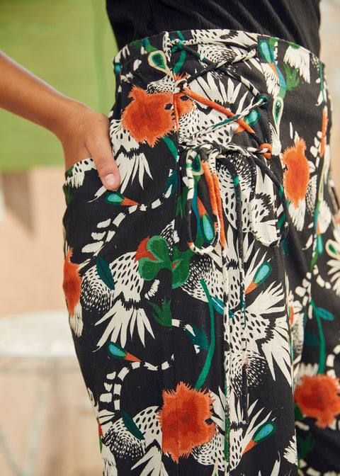 The Lace-Up & Lounge Wide-Leg Pants