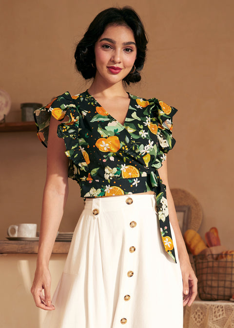 Wrapped in Ruffles Top