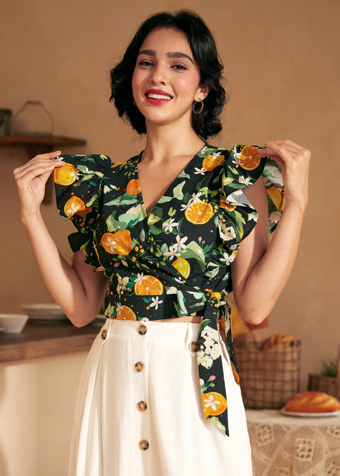 Wrapped in Ruffles Top