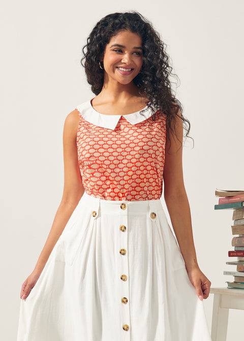 The Class Act Collar Top