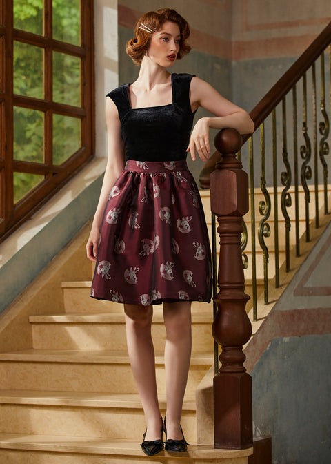 More Than Charming Brocade Skirt