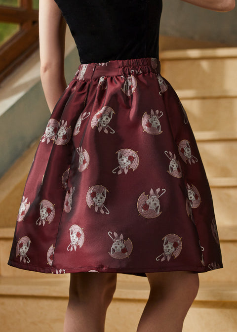 More Than Charming Brocade Skirt