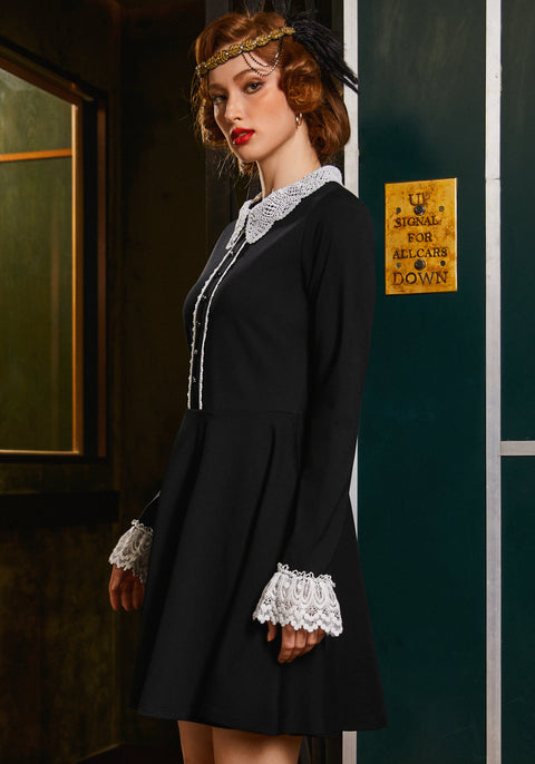 Midnight Manor Fit & Flare Dress