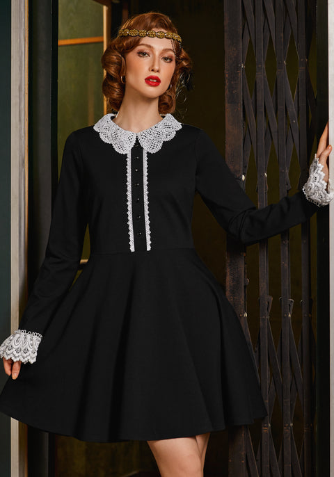 Midnight Manor Fit & Flare Dress