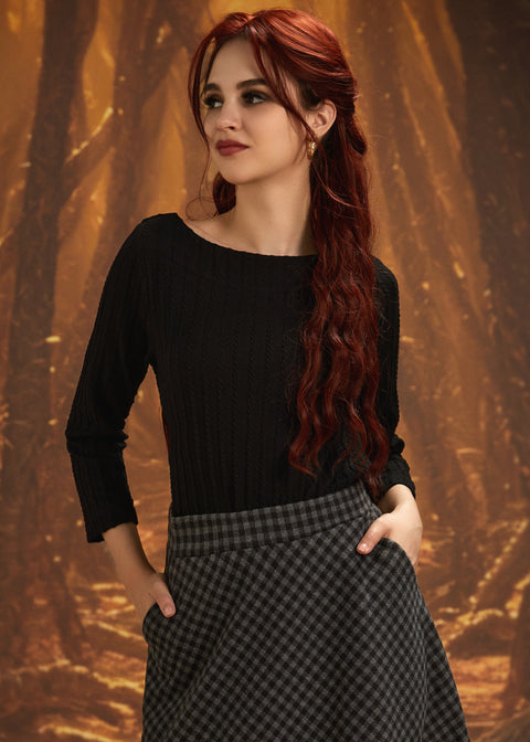 A Crisp Autumn Breeze Boatneck Top