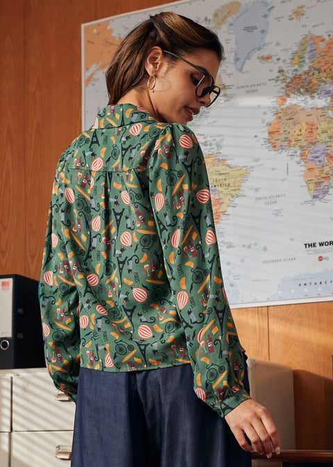 Call It a Classic Camp Collar Long Sleeve Shirt