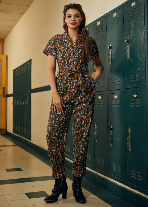 Mushroom About Town Jumpsuit