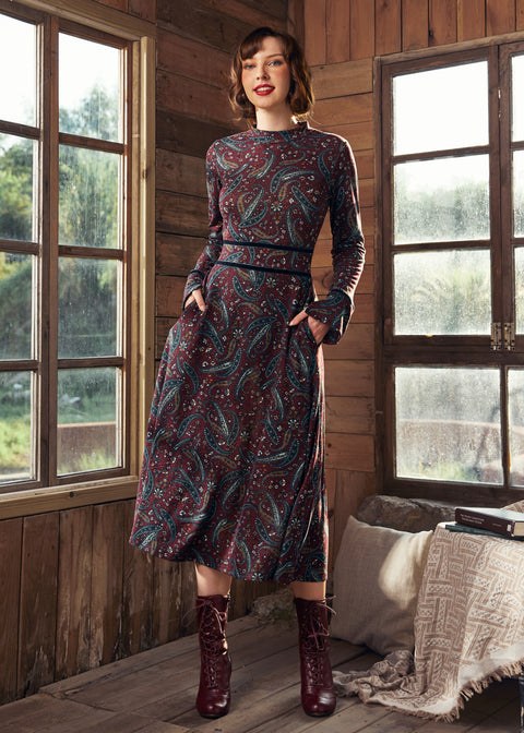 Garden Party Tapestry Midi Dress