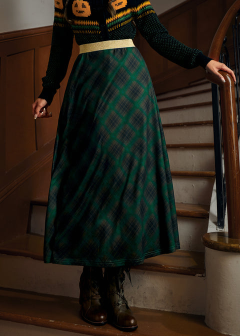 Golden Whispers Maxi Skirt