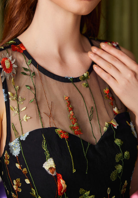 Mystique Mirage Fit & Flare Maxi Dress