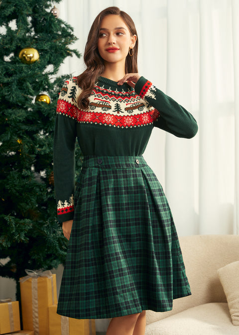 Evergreen Outing Midi Skirt