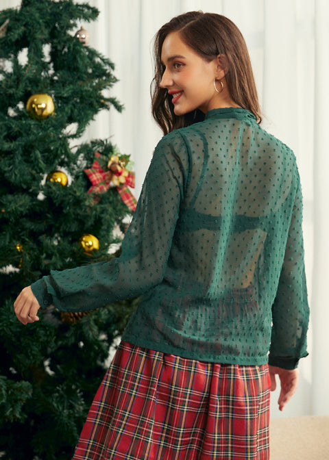 Under the Mistletoe Bow Blouse