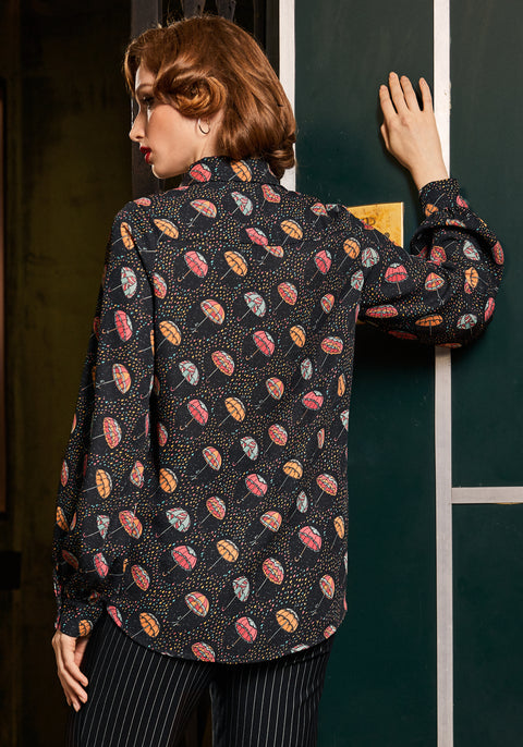 Enchanted Evening Collared Blouse