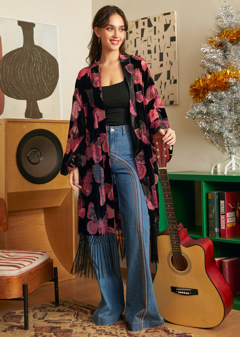 Flutter & Fringe Kimono