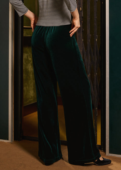 Cider, Spice & Everything Nice Wide Leg Velvet Pants