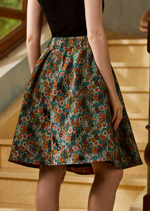 More Than Charming Brocade Skirt