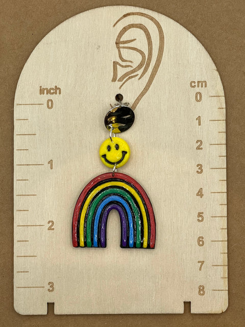 Happy Rainbow Dangly Earrings