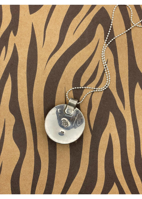 Retro Billiard Ball #13 Pendant Orange