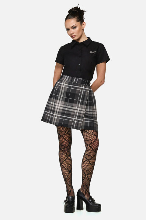 Lovett Goth Tartan Mini Skirt