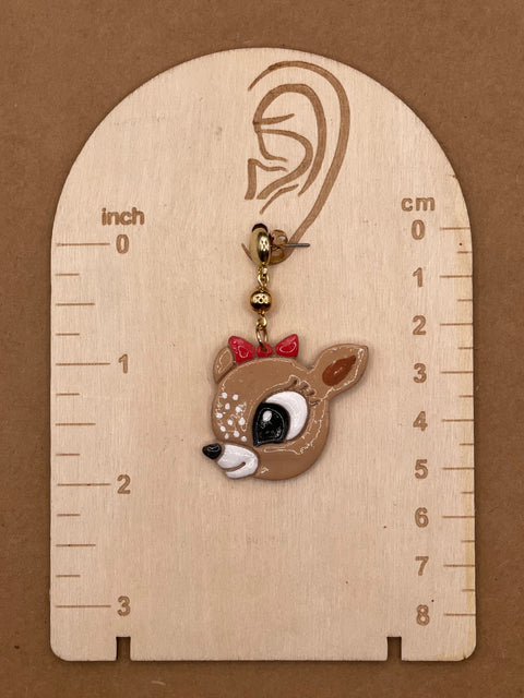 Cutie Reindeer Friends Earrings
