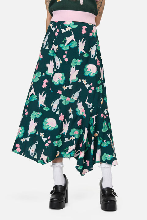 Lilycat Cottagecore Midi Skirt