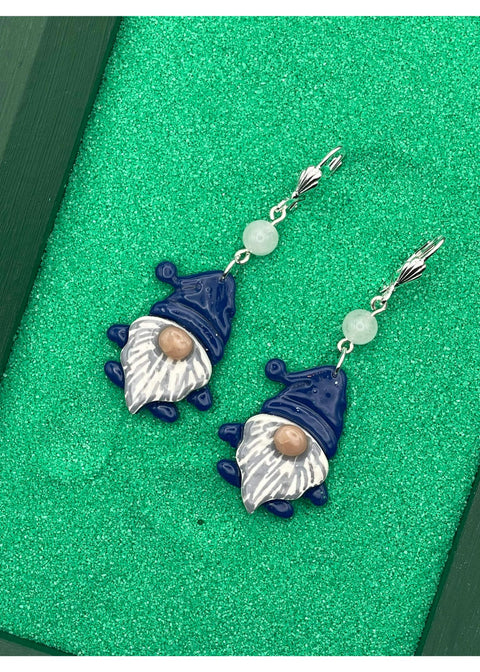 Cutie Blue Gnome Earrings
