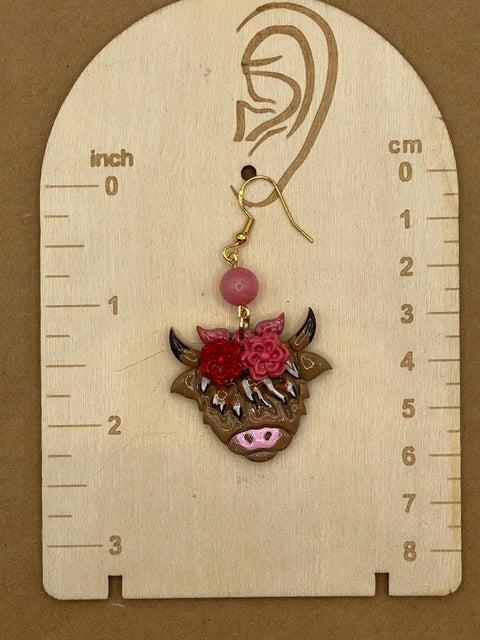 Cutie Highland Cow Earrings