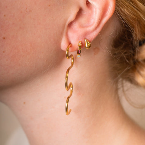 Party Ribbon Stud Earrings