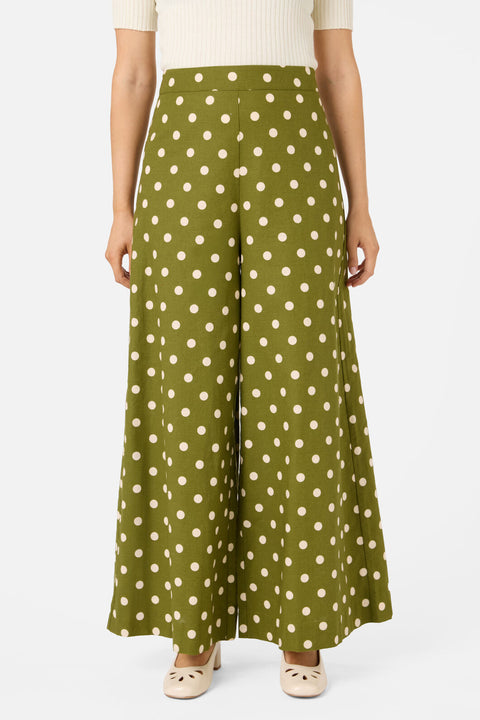 Polka Dot Wide Leg Pant