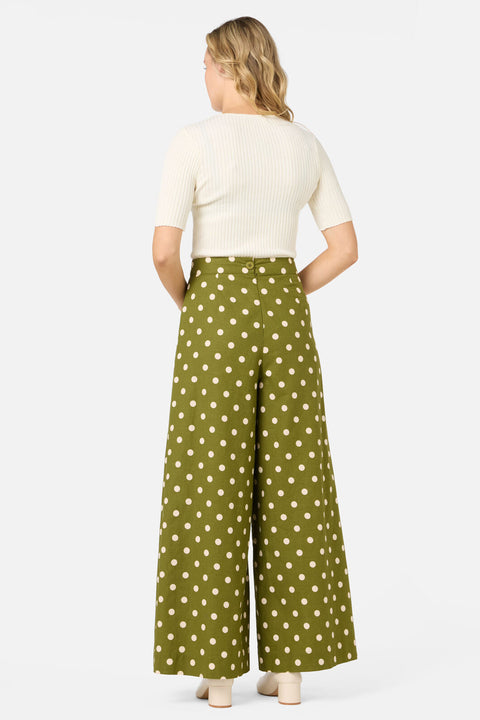 Polka Dot Wide Leg Pant