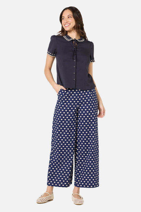 Sweet Heart Emb Blouse