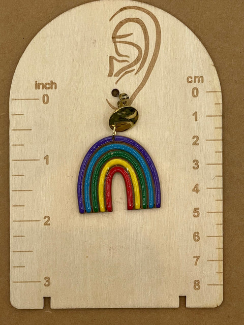 Rainbow Arch Dangly Earrings