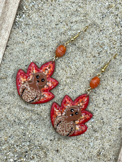 Cutie Turkey Dangle Earrings